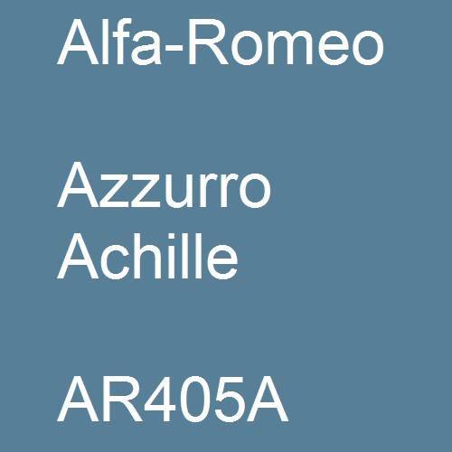 Alfa-Romeo, Azzurro Achille, AR405A.